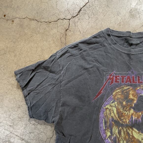METALLICA AND JUSTICE FOR ALL BAND ROCK GREY TEE SHIRT SIZE XL - Picture 3 of 7